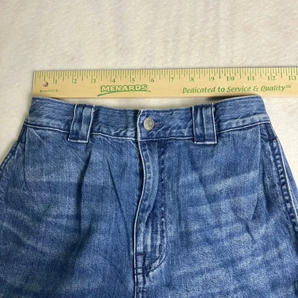 Madewell Womens Size 23 Jeans Medium Wash‎ High Rise Straight Leg Cotton Factory
